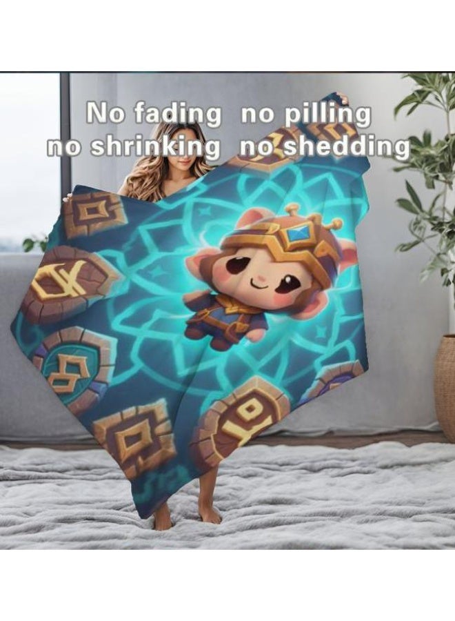 general Baby and children's cartoon flannel thin blanket (warm and comfortable, suitable for sleep, game use) 70cm*100cm - Image 3