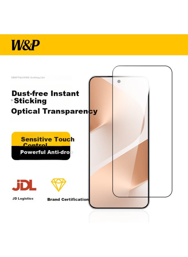 WP W&p Huawei Pura80 Tempered Glass Screen Protector, Huawei Pura80 Phone Film, One-second Adhesion Full Screen Coverage High Definition Anti-drop Anti-fingerprint Protective Film - Image 1