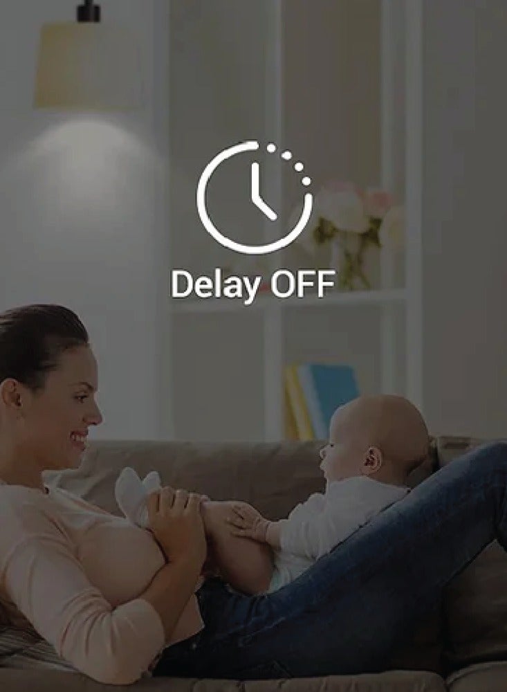 Saska Smart Tuya Wifi Touch Light Switch (SJ-A1) Smartlife App Remote Control, Timing Function Voice Control - No Neutral No Hub Needed (2 Gang, Gold)