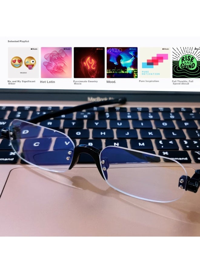 Nannini Italian Imported Uni Folding High-end Blue Light Blocking High Definition Ultra-light Portable Genuine Presbyopic Gl - Image 3