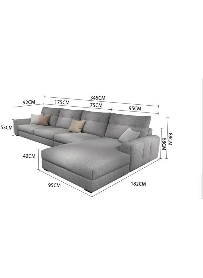 Comfynest مجموعة أرائك زاوية على شكل L حديثة وبأسعار معقولة - Image 2