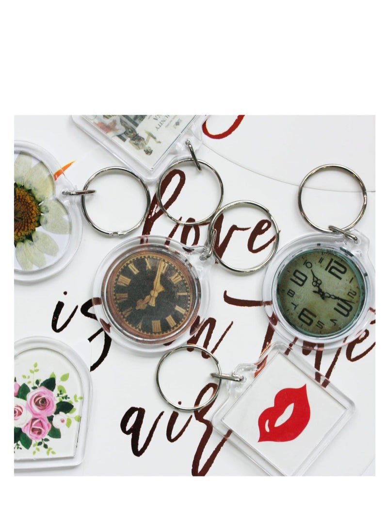 20Pcs Acrylic picture Keychain Blanks Photo Keychain Clear in Photo Keychain Acrylic Picture Frame Keyrings - Image 5