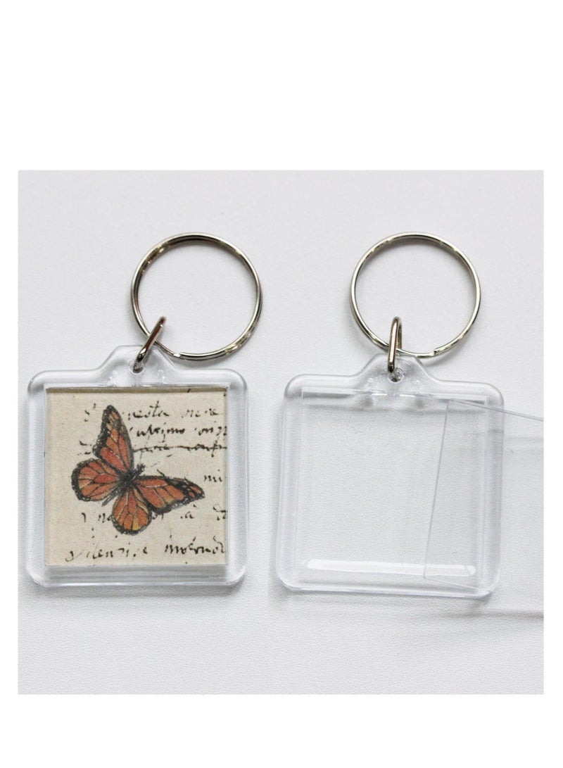 20Pcs Acrylic picture Keychain Blanks Photo Keychain Clear in Photo Keychain Acrylic Picture Frame Keyrings - Image 3