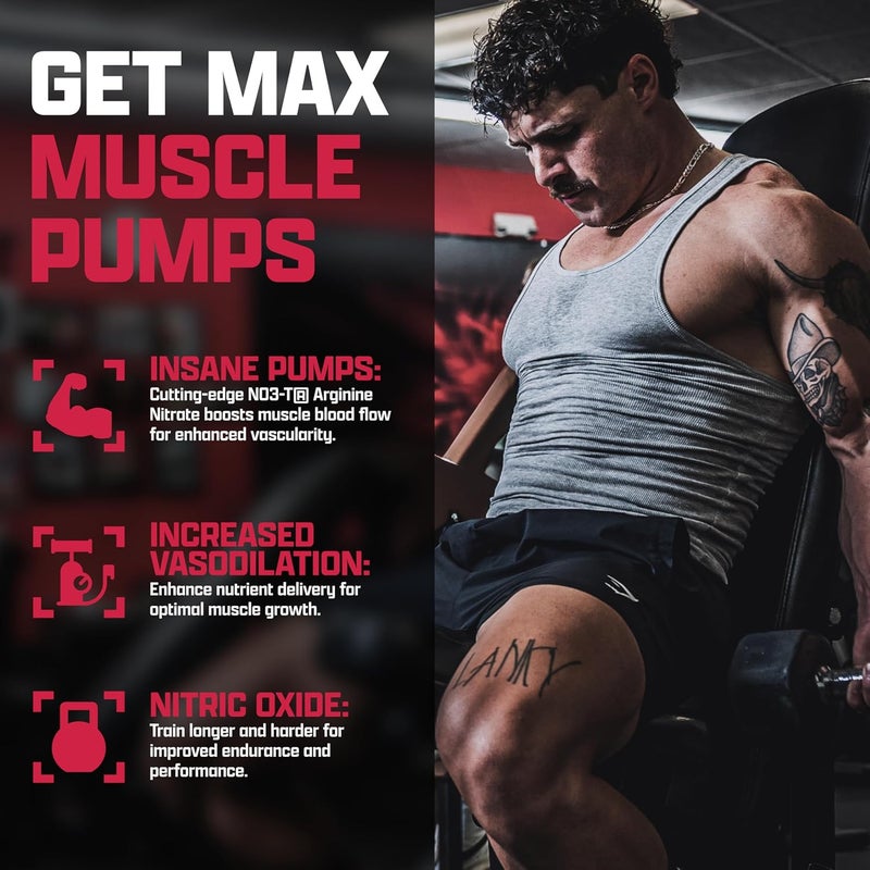 Nutrex Research Niox Extreme Pumps - Nitric Oxide Booster, 90 Capsules - Image 4