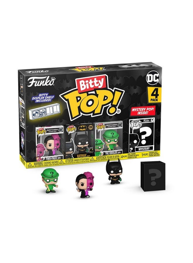Funko Bitty POP! Batman 85th - Two Face, 4-Pack and A Surprise Mystery Mini Figure - 0.9 Inch (2.2 Cm) - DC Comics Collectable - Stackable Display Shelf Included - Gift Idea - Party Bags Stocking - Image 1