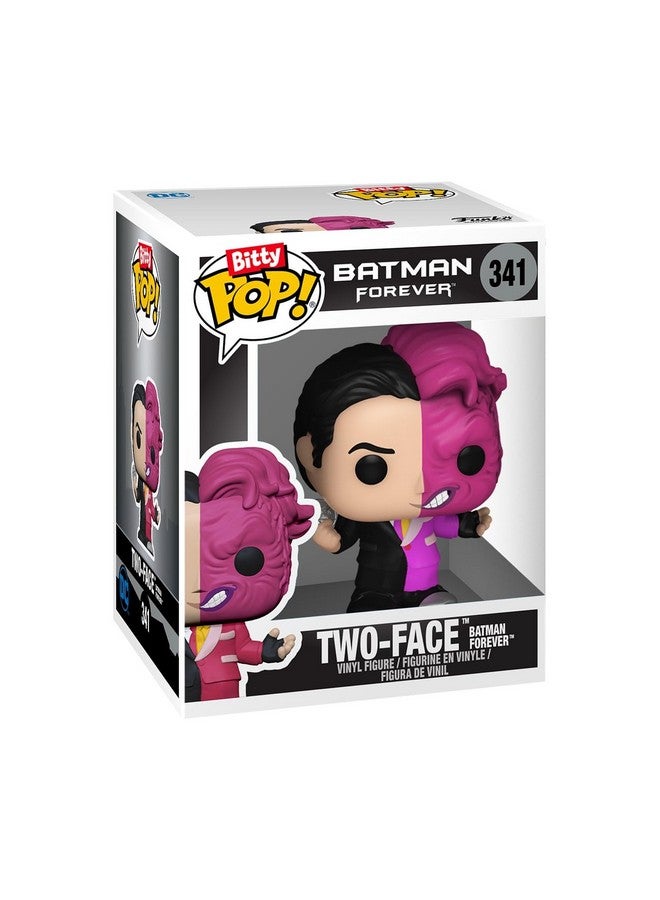 Funko Bitty POP! Batman 85th - Two Face, 4-Pack and A Surprise Mystery Mini Figure - 0.9 Inch (2.2 Cm) - DC Comics Collectable - Stackable Display Shelf Included - Gift Idea - Party Bags Stocking - Image 4