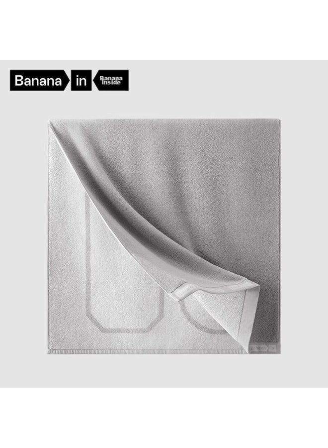 Bananain Jiaonei 301h Bath Towel For Men And Women, Cotton-feel Shower Towel, Extra Large And Thick, 100% Cotton, Absorbent And Antibacterial - Shadow Gray - Image 1