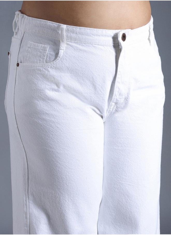 HIGH STAR - Plus Size Relaxed Fit Pure Cotton High Rise Jeans by Styli - Image 1