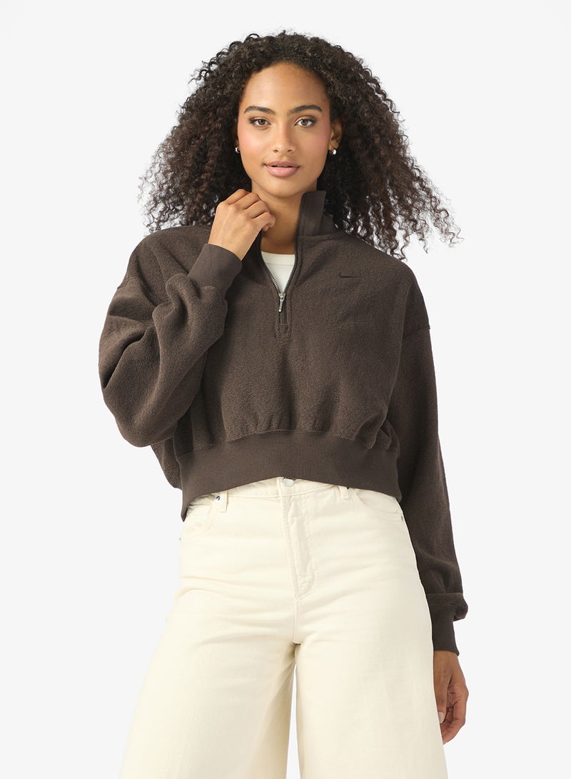 نايكي سويت شيرت فينيكس أوفر سايز كروبد من نايكي سبورتس وير - Image 1