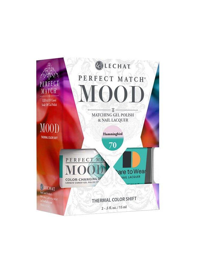 Lechat Mood Gel Nail Polish Change Temperature Color 15ml Humming Bird Thermal Color Shift PMMDS70 - Image 1