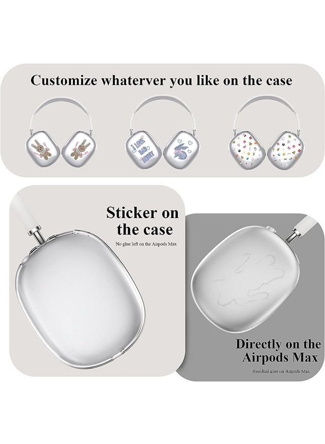 Case Cover for Apple AirPods Max, Full Coverage Anti Scratch Silicone Headphone Protective Case, Headphone Protector Shell Accessories (Transparent) - Image 4