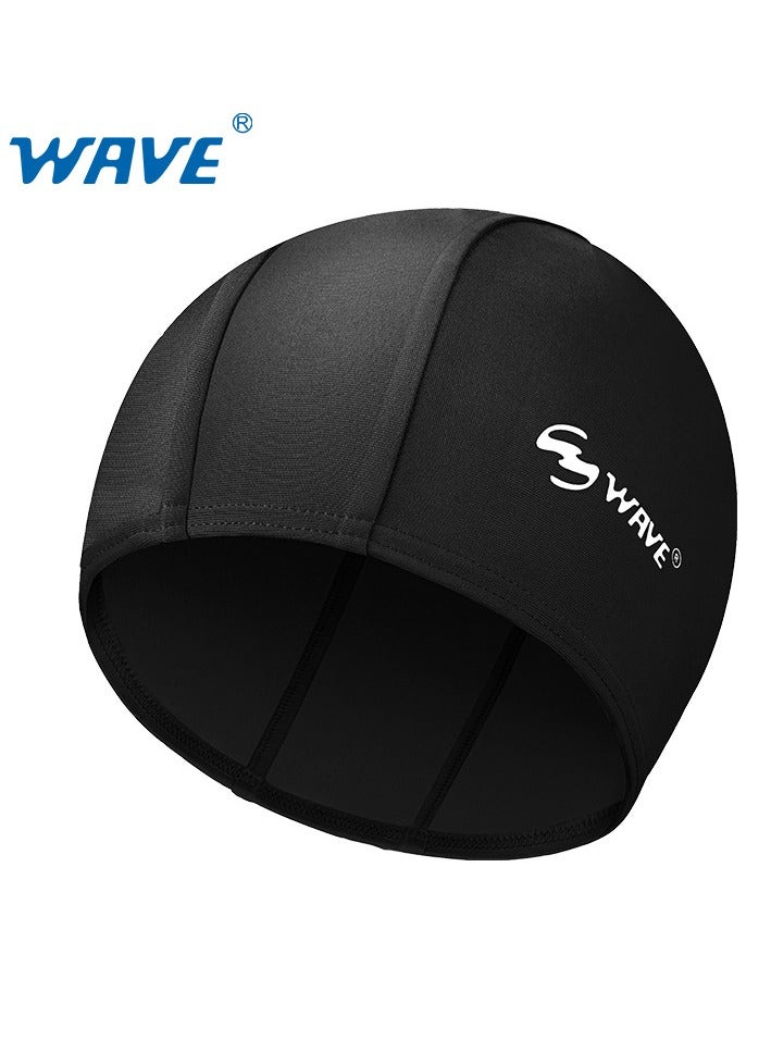 وايف WAVE Swimming Cap - Waterproof Silicone Sport Swim Hat with Ear Protection, Extra-Large Design for Long Hair, Unisex Adult Swim Cap for Men and Women - Image 1