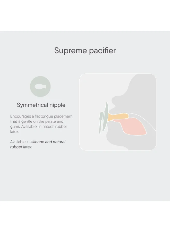BIBS Pack of 2 Supreme Soother, Bpa Free Dummy Pacifier, Symmetrical Silicone, Size 1 (0 - 6 Months ), Sage/Hunter Green