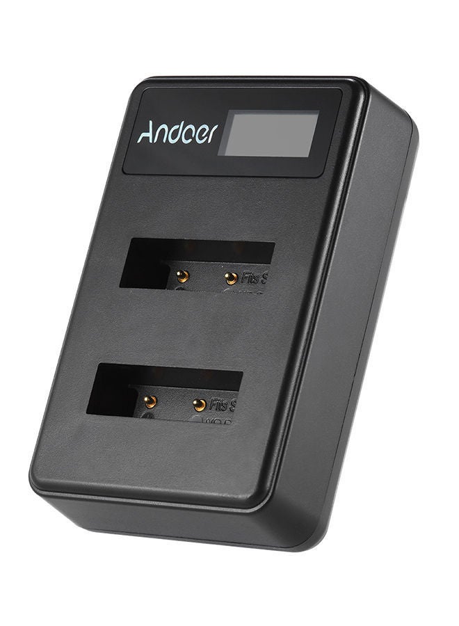 NIBEMINENT Mini Portable Dual Slot USB Charger Black