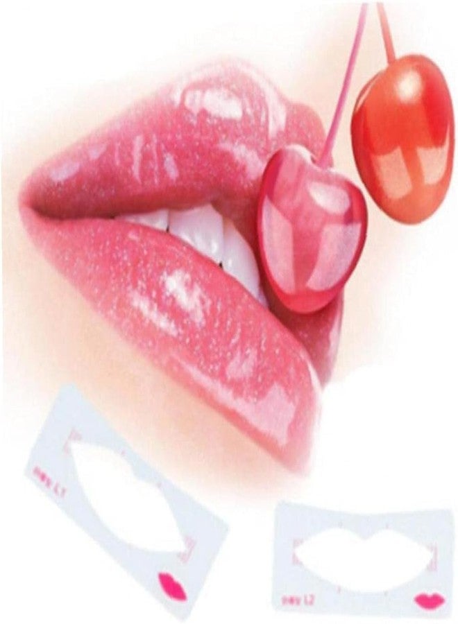 Sluswallow 3 Pcs Lip Liner Stencils Lip Painting Template Women Lip Make Up Mold Card Beginner Cosmetic Aid Tools, Lip Liners - Image 4