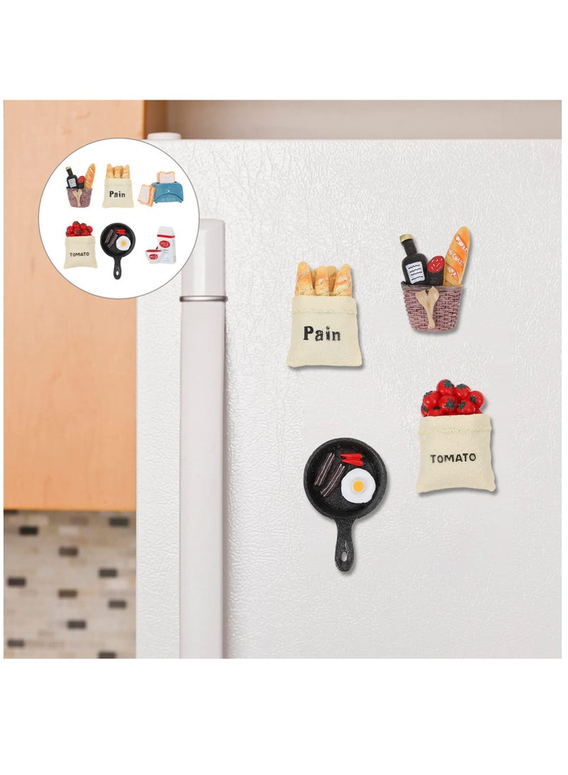 SYOSI Cartoon Resin Fridge Magnets 6pcs - Image 5