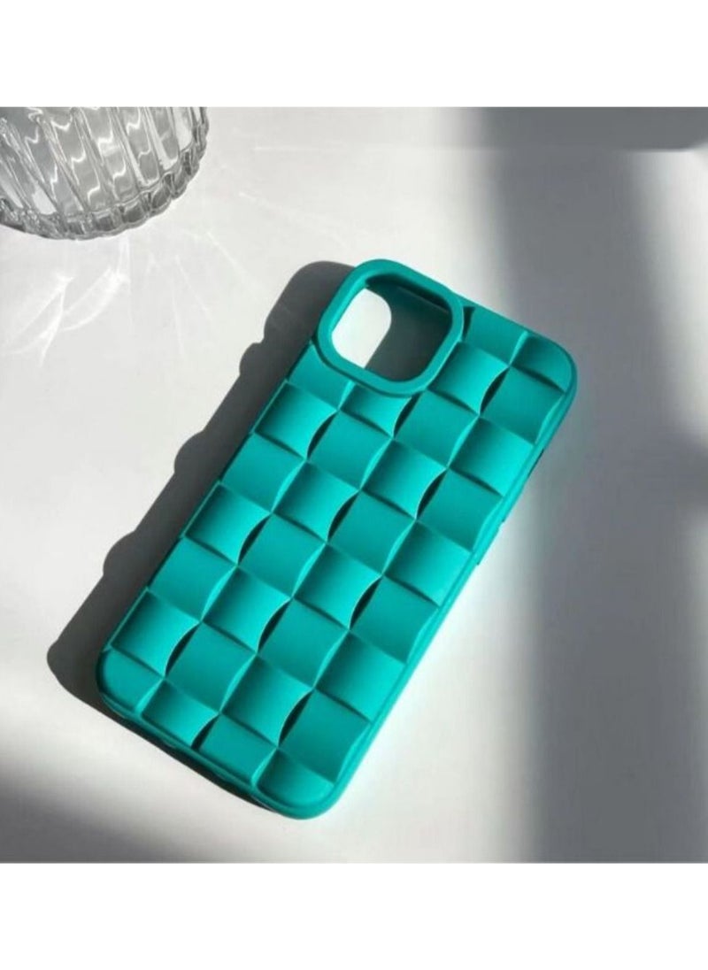 Color Fans Blue Weave Texture iPhone 14 13 12 Pro Max Case iPhone 14 13 12 Pro Case iPhone 14 Plus Case iPhone 14 13 12 Case  - Image 4