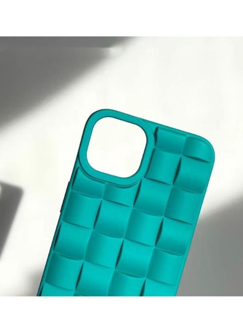 Color Fans Blue Weave Texture iPhone 14 13 12 Pro Max Case iPhone 14 13 12 Pro Case iPhone 14 Plus Case iPhone 14 13 12 Case  - Image 3