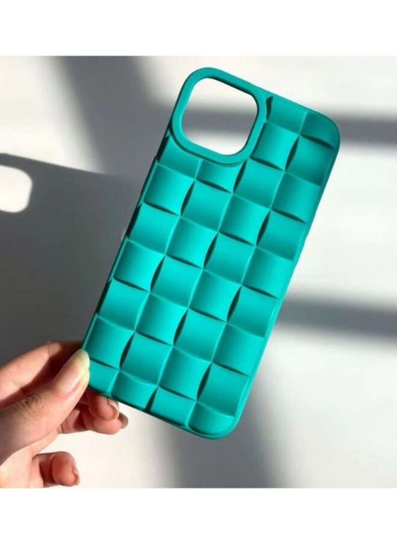 Color Fans Blue Weave Texture iPhone 14 13 12 Pro Max Case iPhone 14 13 12 Pro Case iPhone 14 Plus Case iPhone 14 13 12 Case  - Image 2