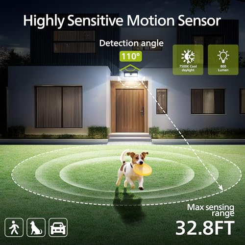Philips Solar Lights Motion Sensor Outdoor, 258 LEDs Solar Powered Security Lights, 3 Lighting Modes, Waterproof Wall Light for Outside Yard Fence Garden Garage - Image 4