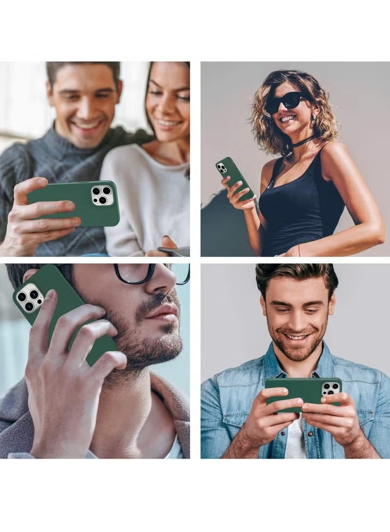 أوميكسبرو جراب مصمم لهاتف iPhone 16 Pro Max جراب سيليكون فائق النحافة مقاوم للصدمات مع بطانة ناعمة من الألياف الدقيقة المضادة للخدش وحماية محسنة للكاميرا جراب هاتف لهاتف 16 Pro Max - Image 5