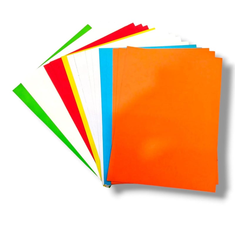 CREATIVE PENCIL 20 Multicolour A4 Size Cardstock, Thick Sheets, Perfect for Scrapbooking, Card Making, and DIY Crafts (Card Stock) - Image 1
