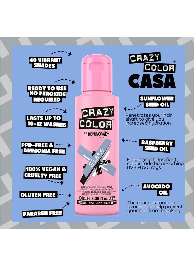 Crazy Color Metallics Slate 74 100ml  - Image 5