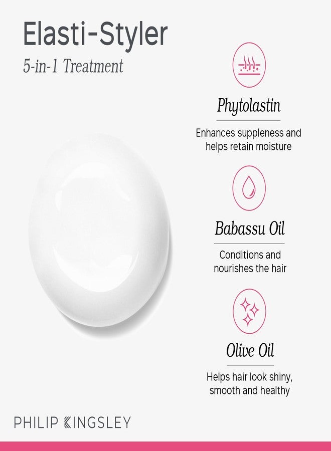 فيليب كينجزلي فيليب كينغسلي | إيلاستي ستايلر | سيروم تصفيف الشعر 5 في 1 | قناع كريمي لتصفيف الشعر | مضاد للتجعد، ينعم الشعر، يهيئه، يروضه، ويضيف لمعاناً | 1.35 أونصة - Image 4