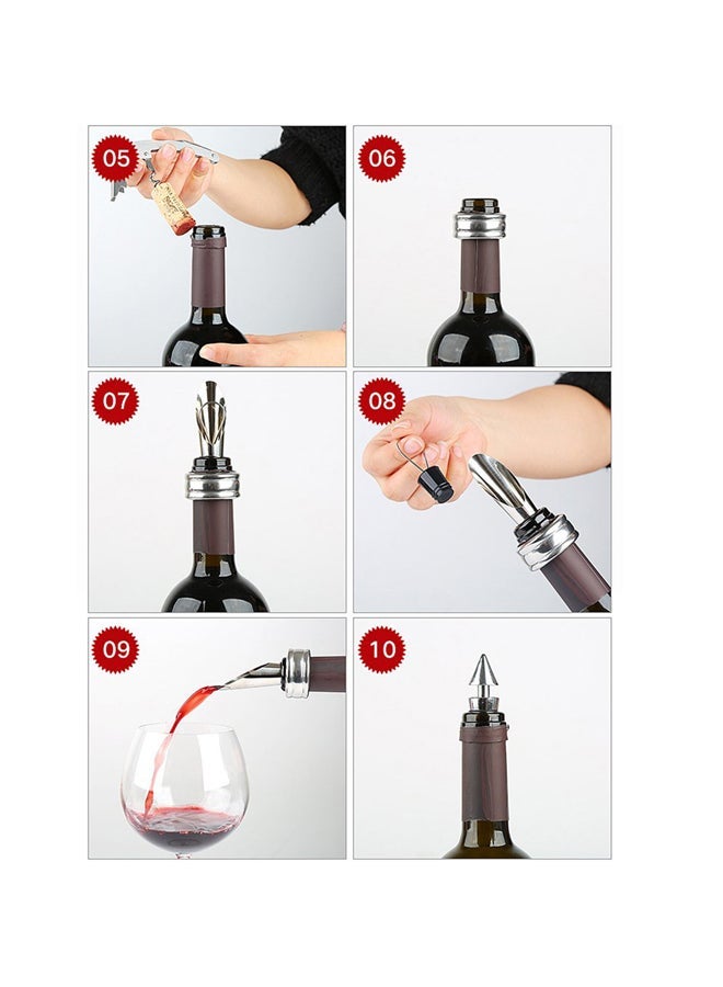 NIBEMINENT 5-Piece Bottle Opener Tool Set Silver 35x20x13mm - Image 2