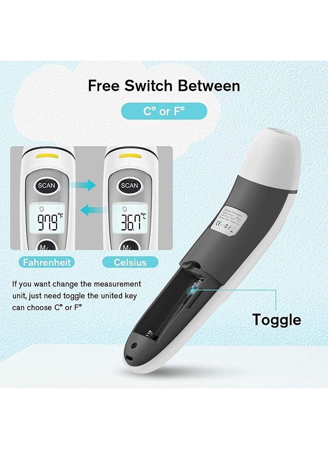 SKY-TOUCH - Forehead And Ear Touchless Digital Infrared Thermometer With Lcd Screen, Memory Recall, Fever Alarm, Auto Shutdown - Image 1