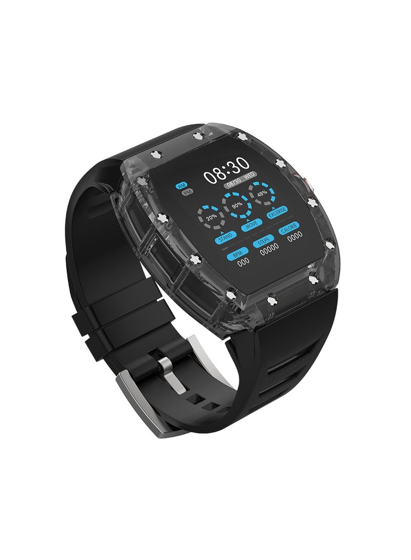Goaltage SW01 Lucid Smart Watch with Water Resistant, NFC Payment, and Sleep, Heart Rate, Pressure, and Oxygen Monitoring - Black - Image 4
