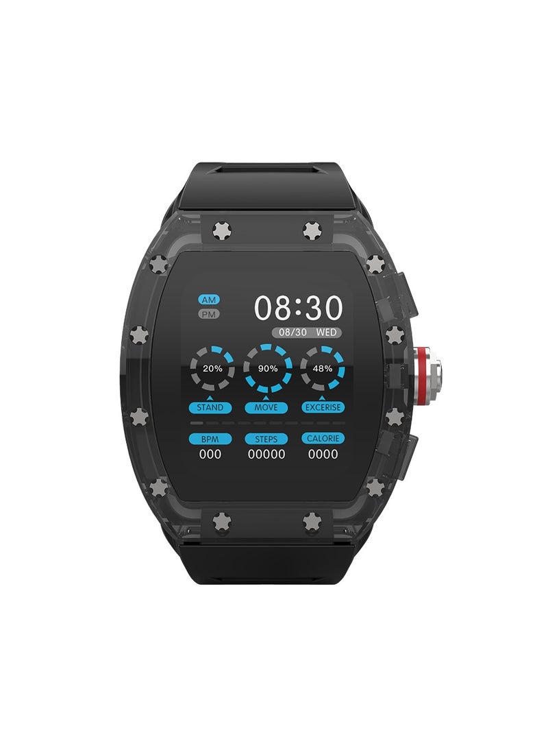 Goaltage SW01 Lucid Smart Watch with Water Resistant, NFC Payment, and Sleep, Heart Rate, Pressure, and Oxygen Monitoring - Black - Image 1