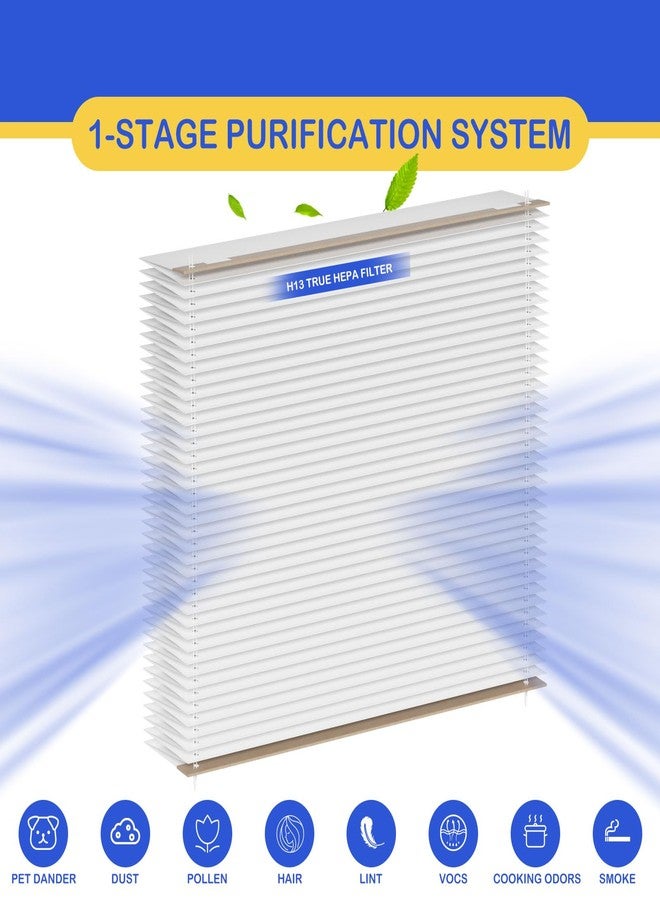 Roninby 201 Air Filter Replacement Compatible with Aprilaire 2200 2250, Space Gard 2200 Air Cleaner Purifier and Lennox PMAC-20C X0445, Compare to Part #201, MERV-10 Air Filter, 3 Pack - Image 2