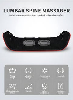 GROIC Lumbar Massager Back Stretcher Device with Heat Function & Adjustable Intensity, Electric Inflatable Back Stretcher Device,Back & Sciatica Pain Relief Relaxation, Ideal Gifts  - Image 2