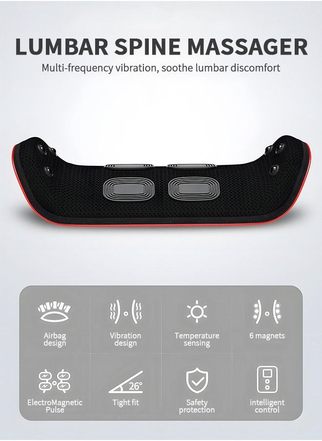 GROIC - Lumbar Massager Back Stretcher Device with Heat Function & Adjustable Intensity, Electric Inflatable Back Stretcher Device,Back & Sciatica Pain Relief Relaxation, Ideal Gifts - Image 1