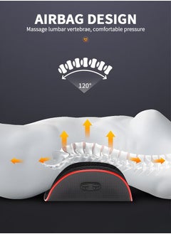 GROIC Lumbar Massager Back Stretcher Device with Heat Function & Adjustable Intensity, Electric Inflatable Back Stretcher Device,Back & Sciatica Pain Relief Relaxation, Ideal Gifts  - Image 5