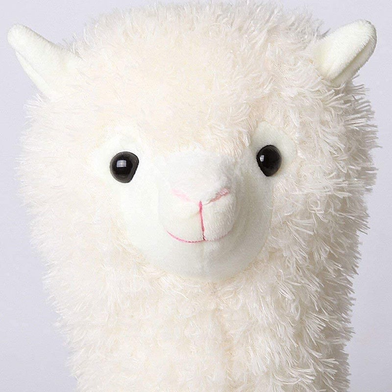 Maomoto Alpaca Plush Toy 18 Inch Llama Stuffed Animal Large Llamacorn Alpaca Doll Plushie Hug Pillow Soft Fluffy Cushion White Alpaca Soft Toy Plush Stuffed Alpaca Doll Toys - Image 5