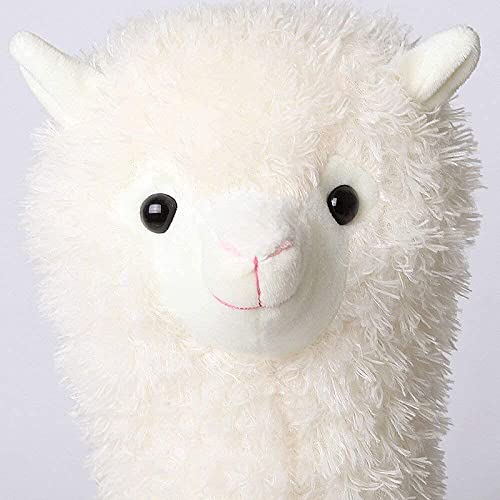 Maomoto Alpaca Plush Toy 18 Inch Llama Stuffed Animal Large Llamacorn Alpaca Doll Plushie Hug Pillow Soft Fluffy Cushion White Alpaca Soft Toy Plush Stuffed Alpaca Doll Toys - Image 2