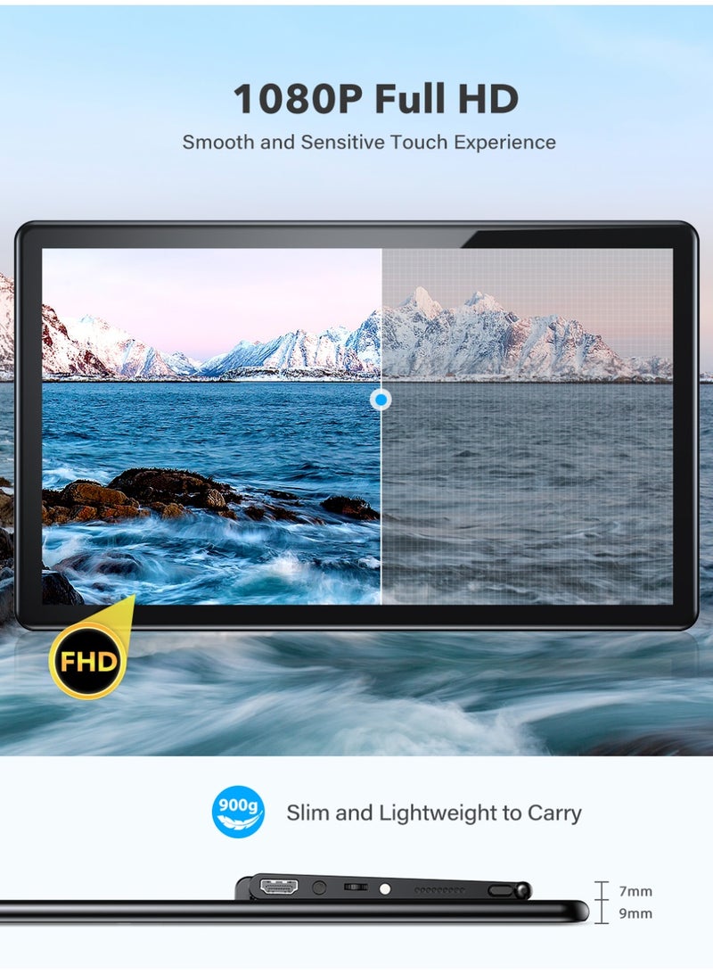 أوبيرفكت شاشة محمولة 15.6 بوصة 60 هرتز شاشة ثانية 1920*1080 FHD IPS USB C وميناء Mini HDMI حامل دوار مدمج للكمبيوتر المحمول/الهاتف/جهاز الألعاب - Image 2