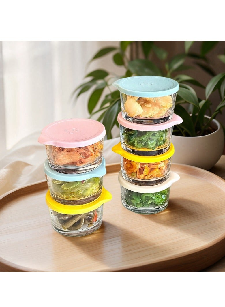Glass Food Storage Containers with Airtight Lids, 2-Piece Set, Microwave Safe - Image 1