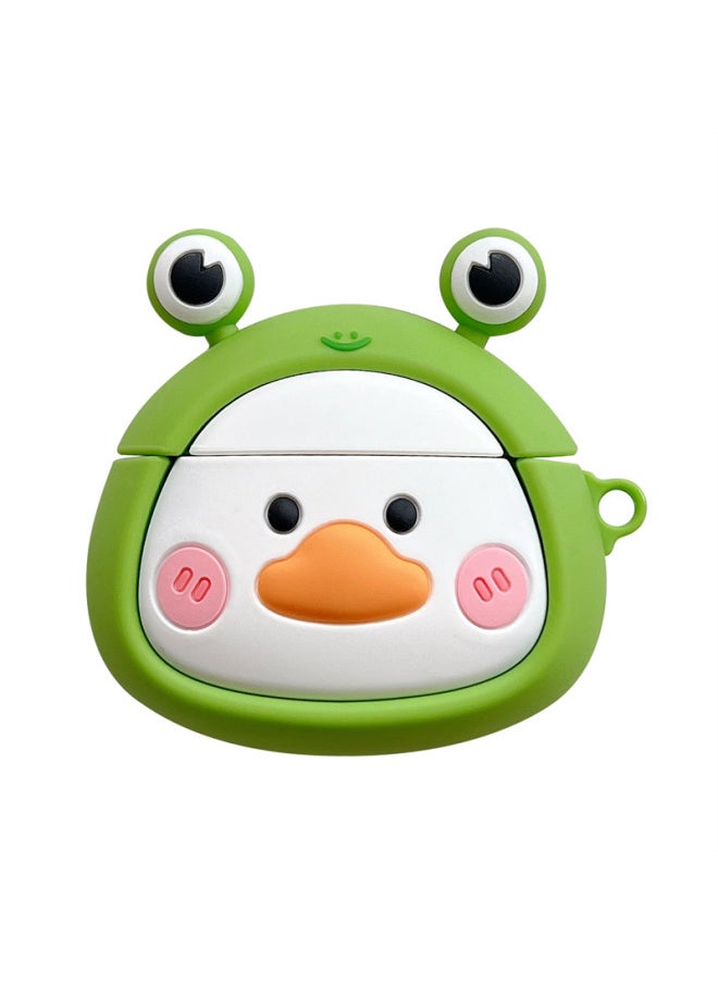 Generic - For XiaomiRedmi Buds5 Pro Earphone Protective Cover Red Mi Buds4 Cartoon Silicone Wireless Bluetooth Shell-Color:Silicone Soft Shell-frog Duck-Model:For XiaomiBuds 4 Pro (protective Case) - Image 1