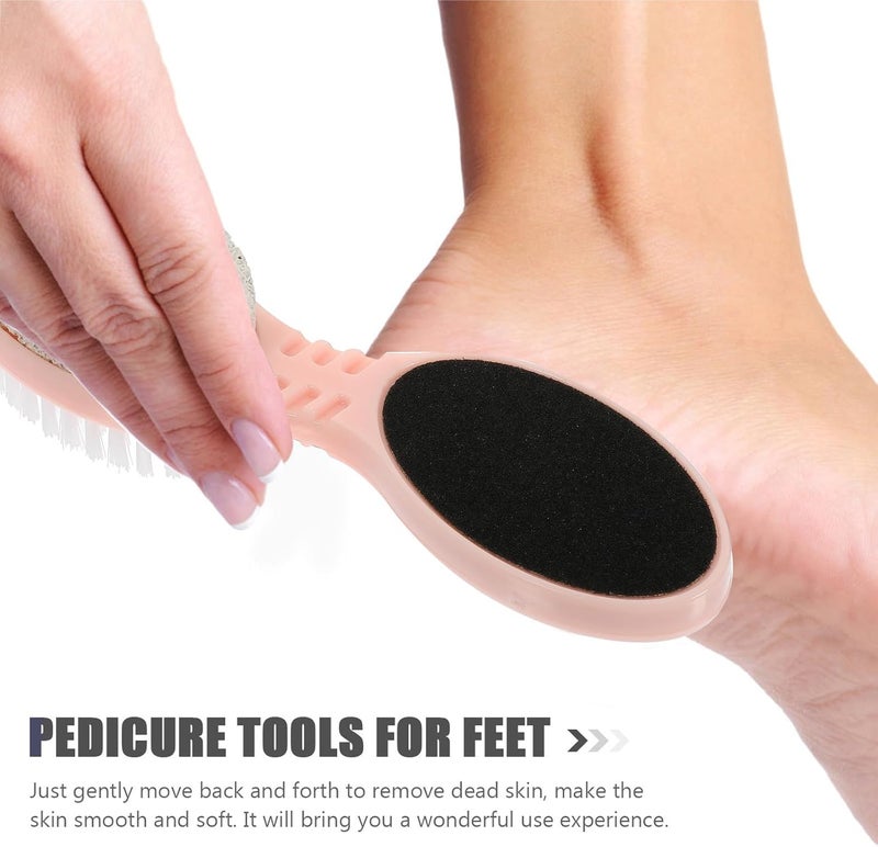 FOMIYES Multi-Functional Foot Scrubber Brush with Pumice Stone 1pcs Pedicure File Tool for Household Foot Care Dead Skin Exfoliating and Callus Removal at Home and Salon - Image 3