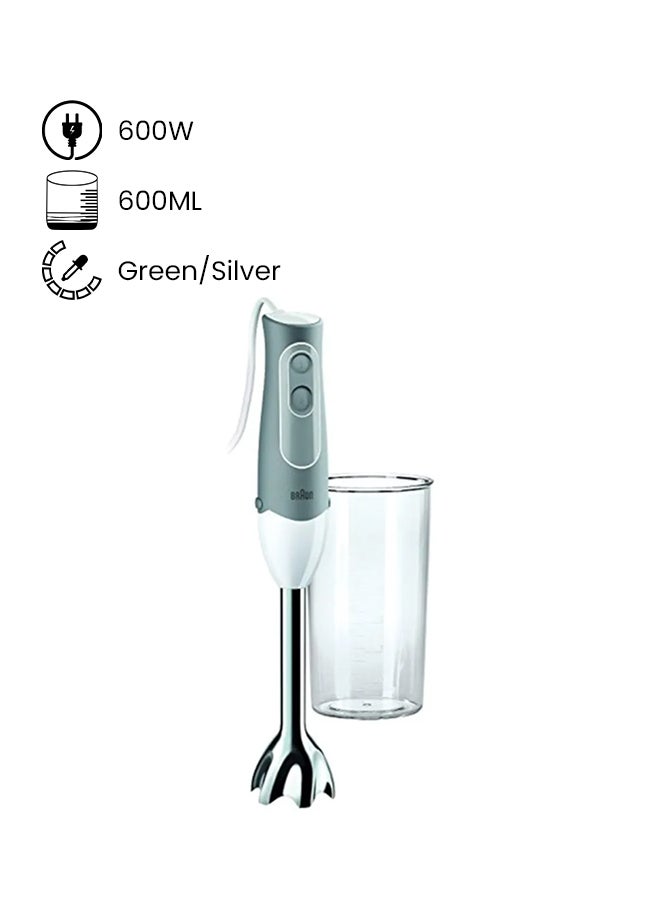 BRAUN Multi Functional Hand Blender - 600 W 600 W MQ500 Green/Silver - Image 1