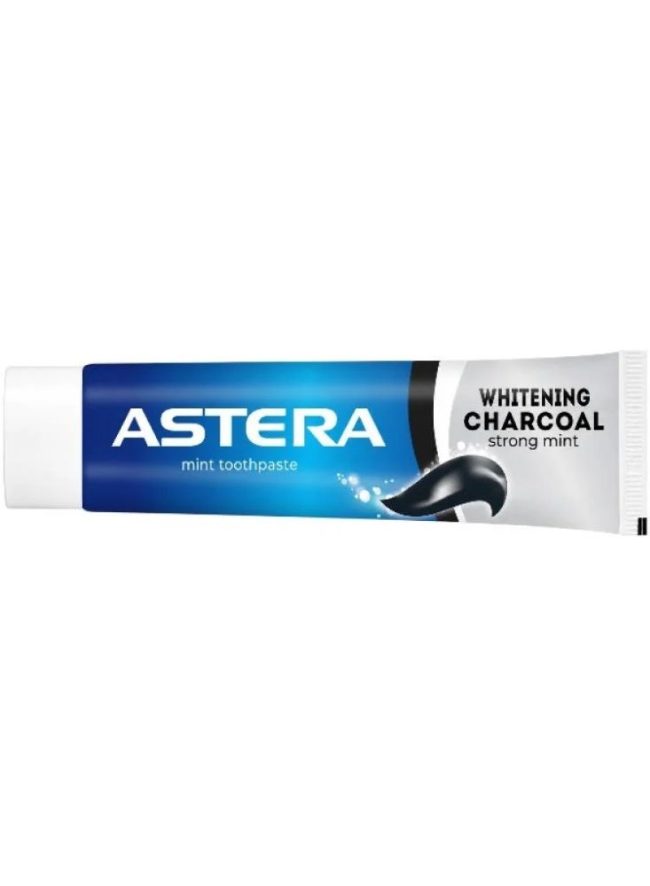Whitening toothpaste with charcoal and strong mint, 110g