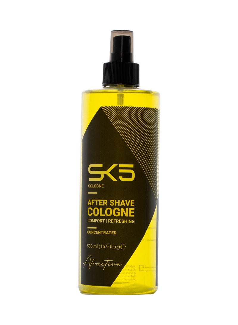 SK5 After Shave Cologne Attraction - Skin Soothing Formula 500ml - Image 1