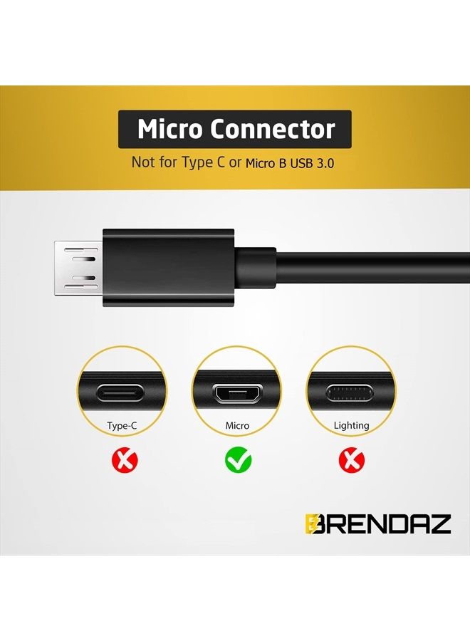 BRENDAZ كابل USB متوافق مع كاميرا كانون لكاميرات كانون EOS M50 المرآة، M50 Mark II الرقمية، وكاميرات EOS 90D، كابل USB 2.0 Micro USB (3 أقدام) - Image 4