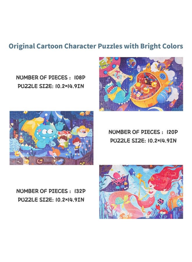 TOI Leveled Puzzles for Kids Aged 5 and Up, Toddler Puzzle Preschool Learning Jigsaw Puzzles, Large Pieces Educational Game for Boys Girls, Classic Education Step 6 - Image 2