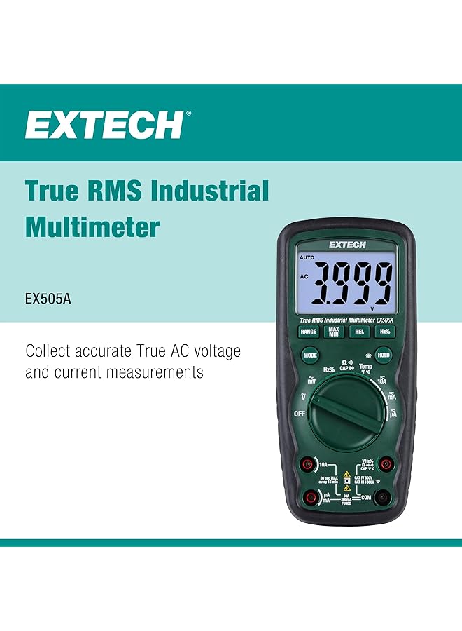 Extech Ex505A Heavy Duty True Rms Multimeter - Image 2