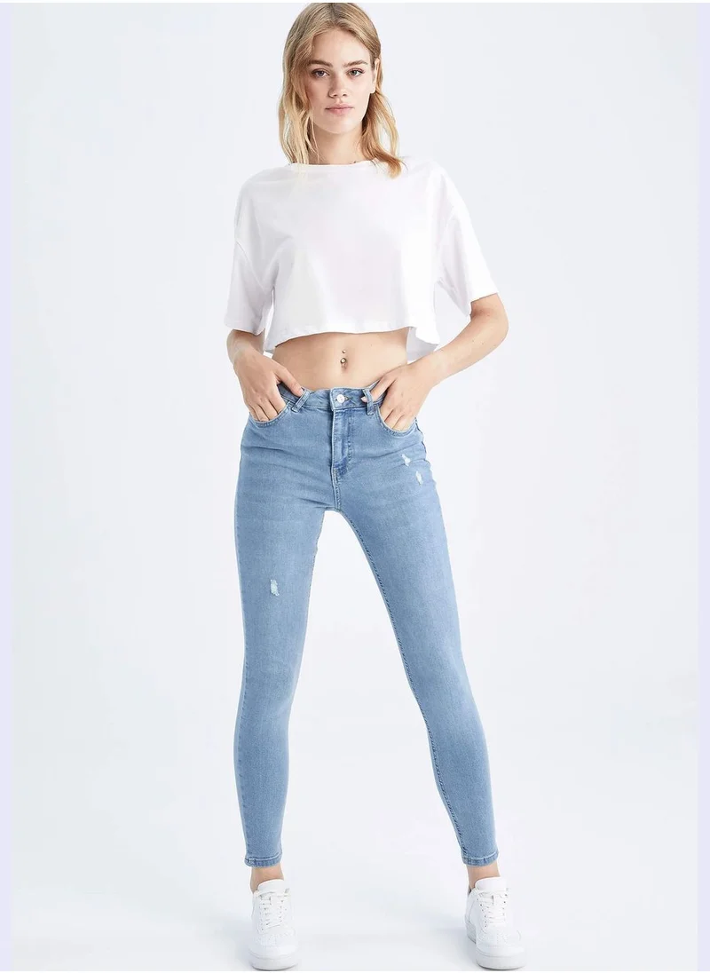 DeFacto Woman Skinny Fit Denim Trousers