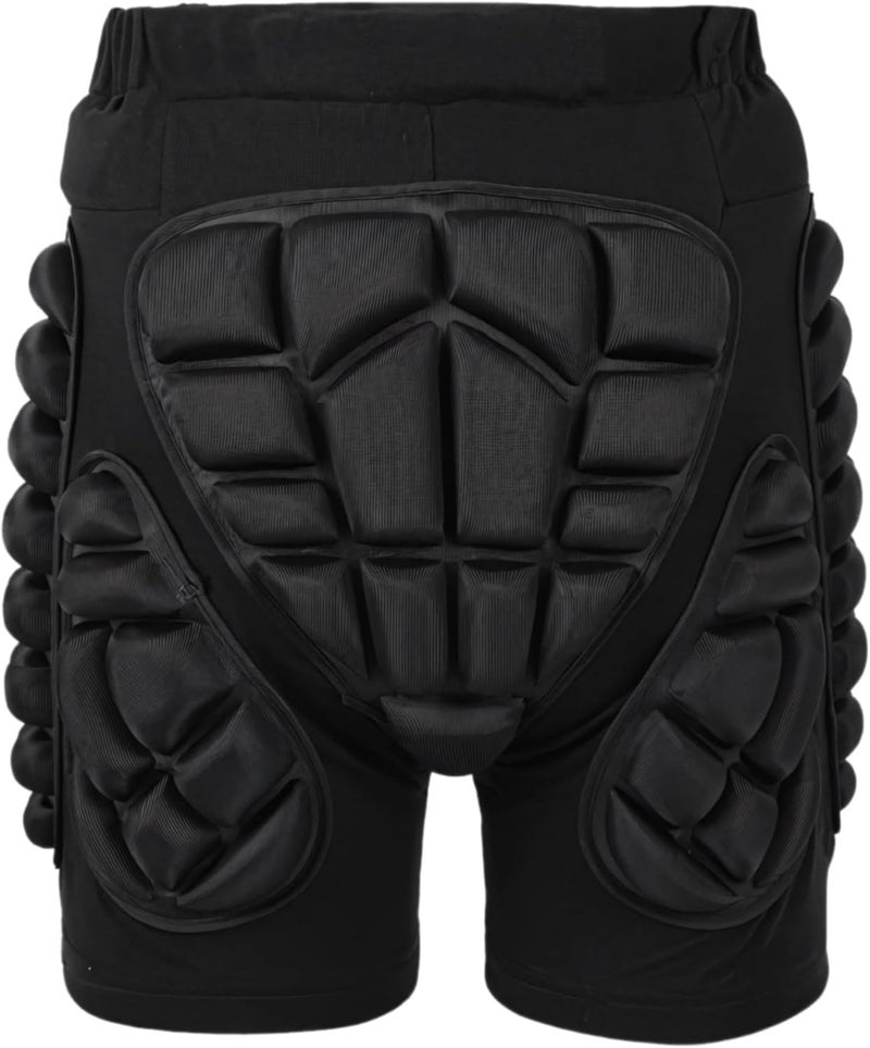 Protective 3D Padded Shorts for Skiing & Snowboarding, Eva Foam Tailbone & Hip Guard, Breathable Compression Pants for Winter Sports - Image 1